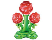 Шар фольга на подставке AIR Розы красные 52" 132см ВЗ