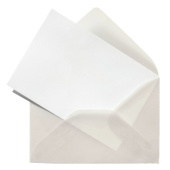 Конверты набор из дизайнерской бумаги Белая калька 10шт набор