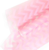 Пленка рулон 0,60х9,2м матовая Зигзаг розовый 1шт