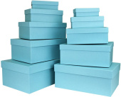 Коробка прямоугольник Голубой 19,5х13,5х8,5см 1 штука
