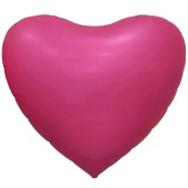Шар фольга без рисунка 68"/ВЗ сердце сатин Pink