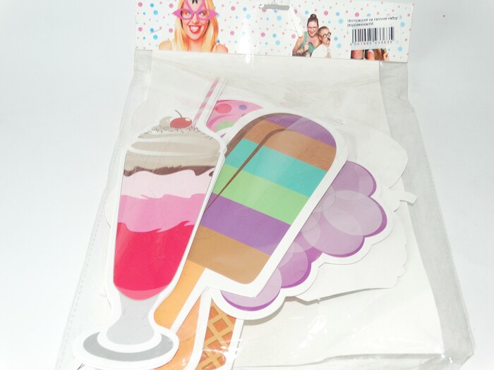 Фотосессия на палочке набор Мороженное 