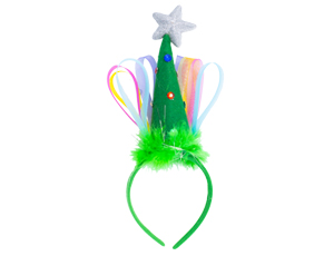 Ободок Новогодний Елочка со стразами