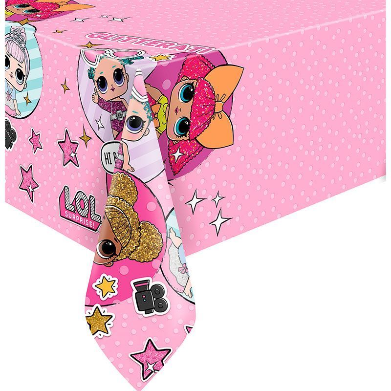 Скатерть ПЭТ 120х180см Куклы ЛОЛ