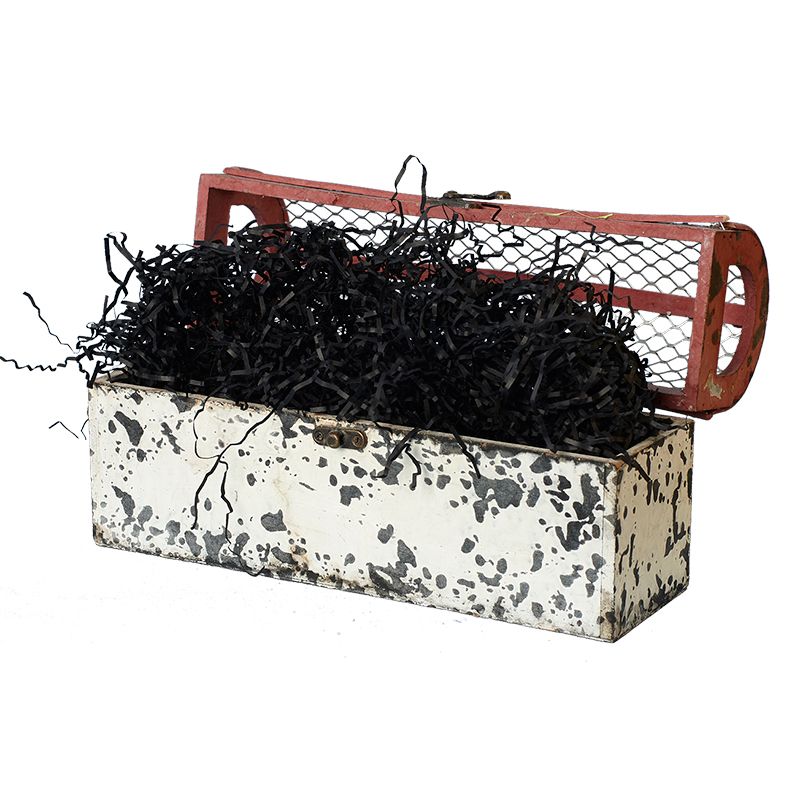 Наполнитель для подарка бумага 100г Черный 2мм