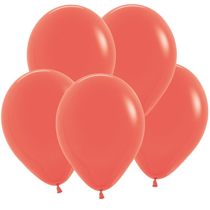 Шар латекс без рисунка 12" Sp пастель 063 Коралловый Coral (50 100шт) 101781