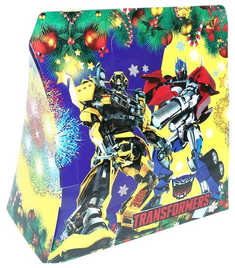 Коробка сборная большая сумка Трансформеры 24х25см
