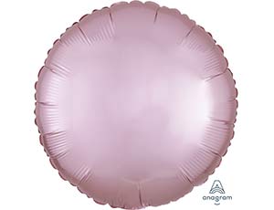 Шар фольга без рисунка 18'' круг Розовый Pink сатин An