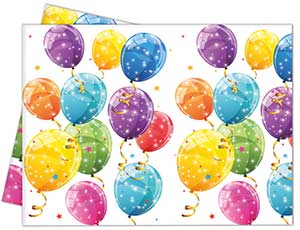 Скатерть 120*180 см, полиэтилен Шарики сверкающие