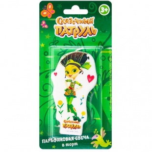 Свеча для торта воск, 7 см, фигурная Сказочный патруль. Маша