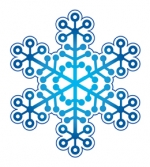 Украшение на скотче Снежинка (10шт)