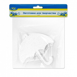 Пенопласт фигура Зонтик Белый 10см (уп5)