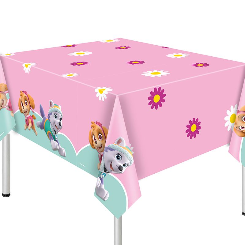 Скатерть ПЭТ 120х180см Щенячий Патруль дизайн для девочек