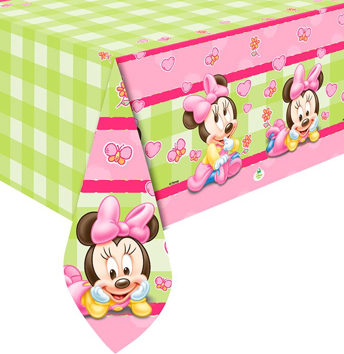 Скатерть ПЭТ 120х180см Малышка Минни