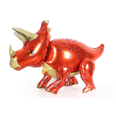 Шар фольга фигура AIR Динозавр Трицератопс Красный 36" 91см FL