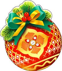 Украшение на скотче Шар (10шт)