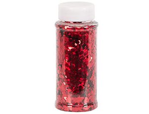 Конфетти 90г фольга шестиугольники Красные