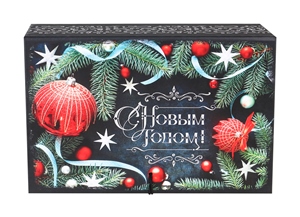 Коробка-книга С Новым Годом 12х18х5см