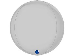 Шар Сфера 3D Bubble Бабблс 15" сатин Белый White GR