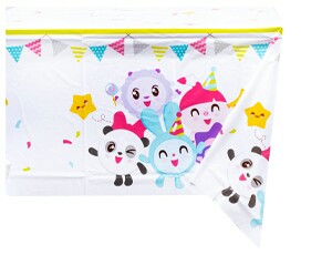 Скатерть ПЭТ 130х180см Малышарики Флажки ВесЗатея