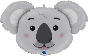 Шар фольга фигура голова Коала 37'' 94см GR