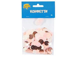 Конфетти Круг купаж тишью фольга Розовое микс10гр