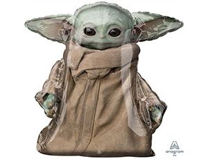 Шар фольга фигура AIR Звездные Войны Малыш Йода 31" 78см An