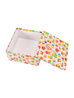 Коробка квадрат Новогодние подарки 15,5х15,5х9см