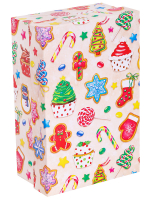 Коробка прямоугольник 15х10х5см Новогодние сладости