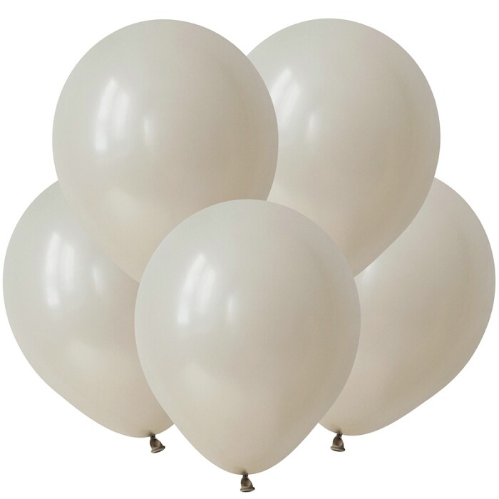 Шар латекс без рисунка 12" ВП пастель Белый песок (100шт)