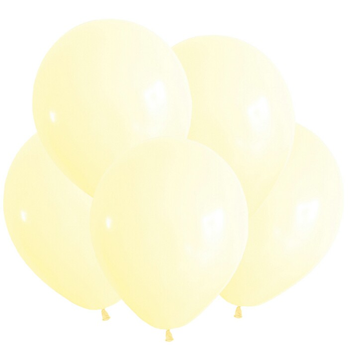 Шар латекс без рисунка 12" ВП пастель макарунс Желтый Yellow (100шт)