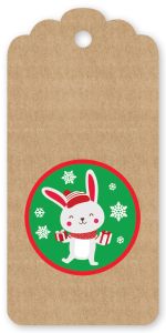 Бирка для подарка Новогодняя (20шт)