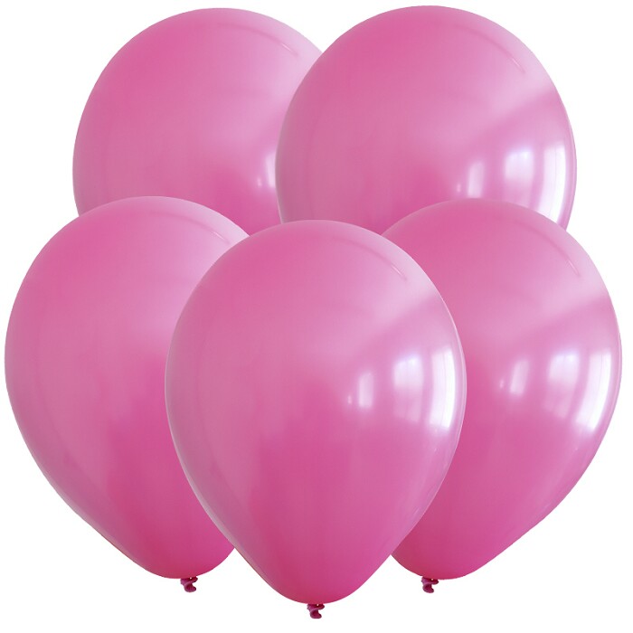 Шар латекс без рисунка 12" ВС пастель Фуксия (100шт)