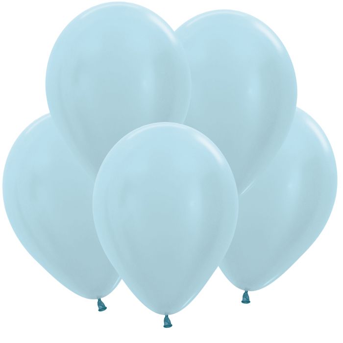 Шар латекс без рисунка 12" Sp перламутр 440 Голубой Blue (50 100шт) 312440 (236469)
