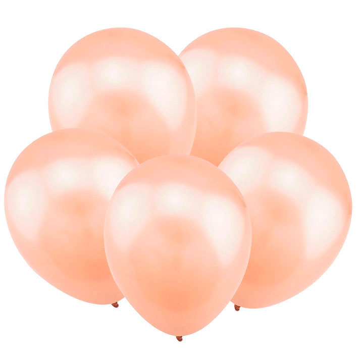 Шар латекс без рисунка 12" ВС металик Розовое золото Rose Gold (100шт)