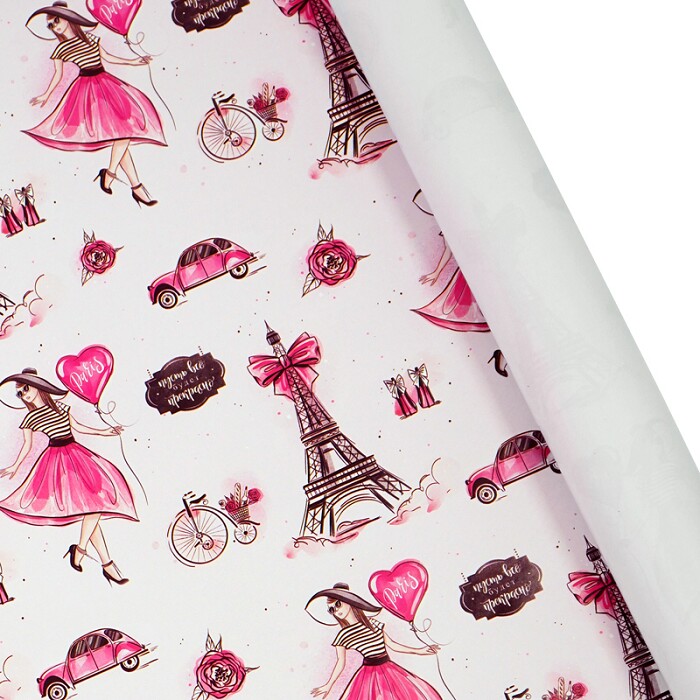 Бумага лист 60х89см Париж (уп10)