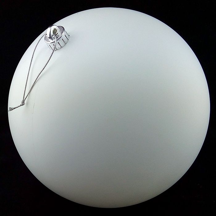 Игрушки на елку Шары 10см Белые матовые (уп2)