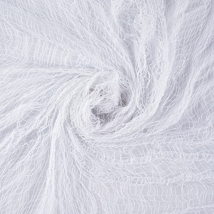 Украшение декор Истлевшая ткань - сетка для Хэллоуина Белый 76х183см 1шт