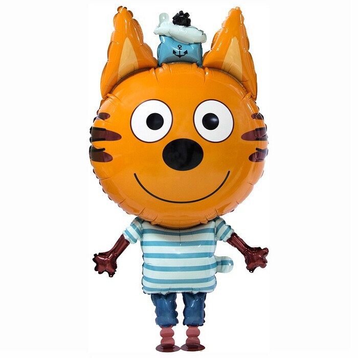 Шар фольга фигура AIR Три кота Коржик 39" 97см FL 405018