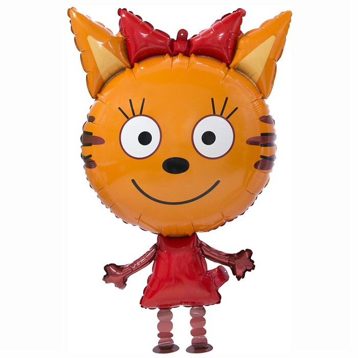 Шар фольга фигура AIR Три кота Карамелька 32" 81см FL 405016 (упак)