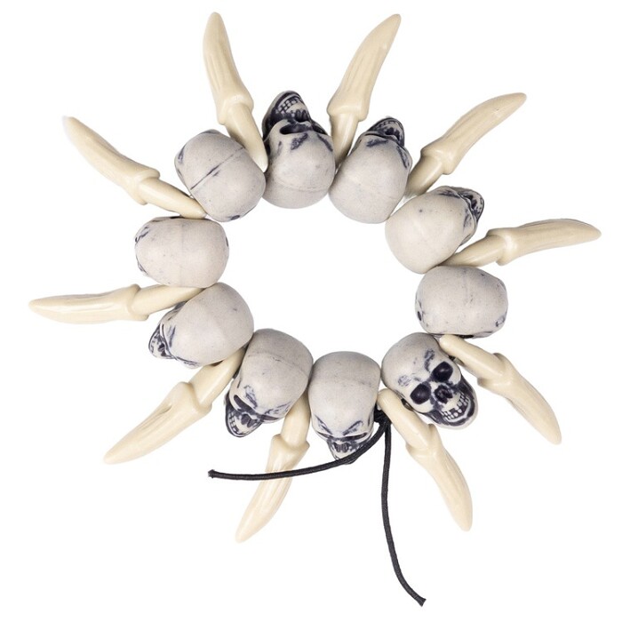 HWN Браслет пластик Черепа Клыки