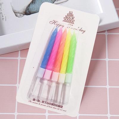 Свечи набор Неон Витая Ассорти (уп10) АА