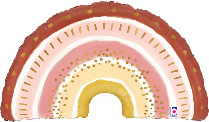 Шар фольга фигура Радуга Бохо 32" 81см GR