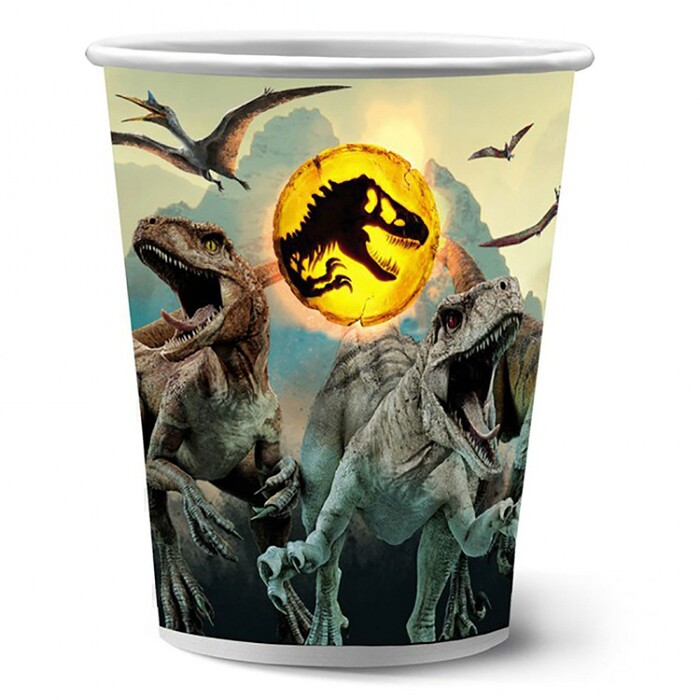 Стаканы бумага 250мл Jurassic World уп6