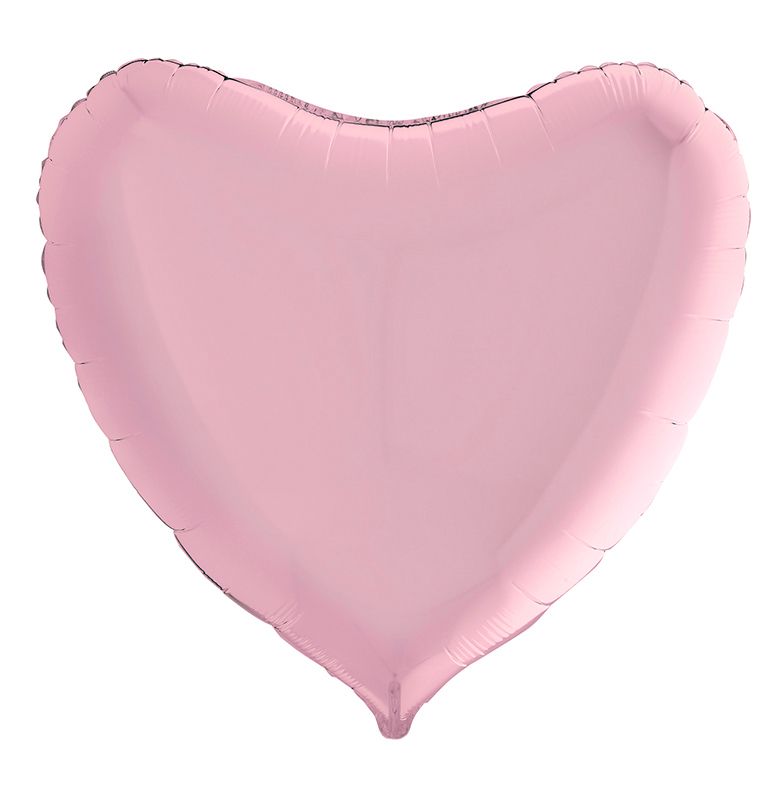 Шар фольга без рисунка 36" GR сердце пастель Розовый Heart P Pink GR