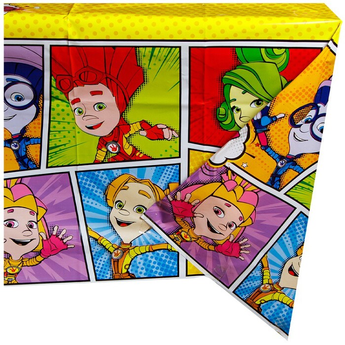 Скатерть ПЭТ 130х180см Фиксики Комиксы 130х180см G