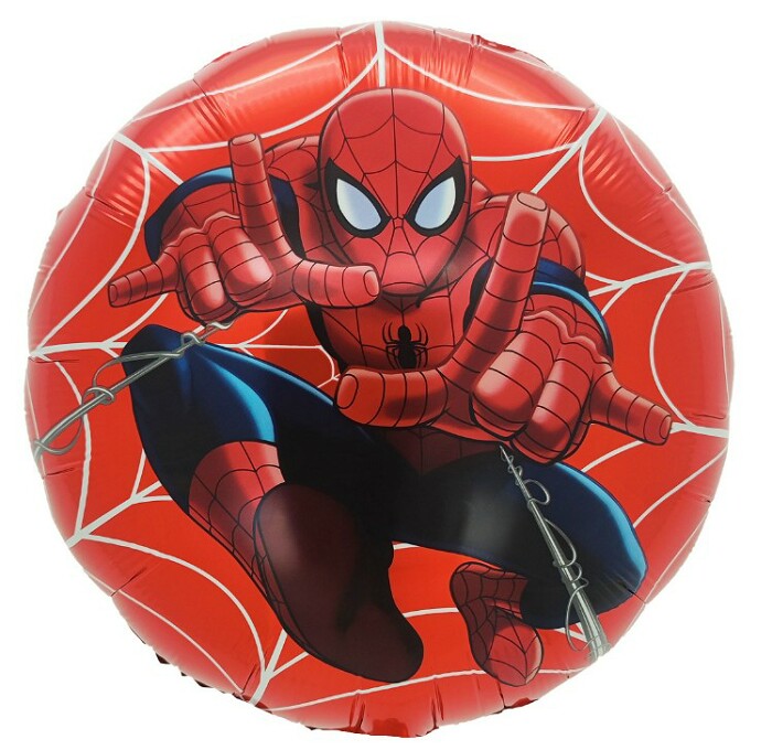 Шар фольга с рисунком 18'' FL Круг Человек Паук Дизайн №2