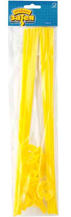 Набор палочки и розетки для шаров Желтый (уп10)ВЗ