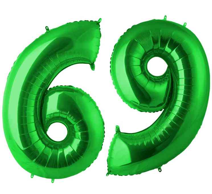 Шар фольга цифра 40"GR "6" Зеленый