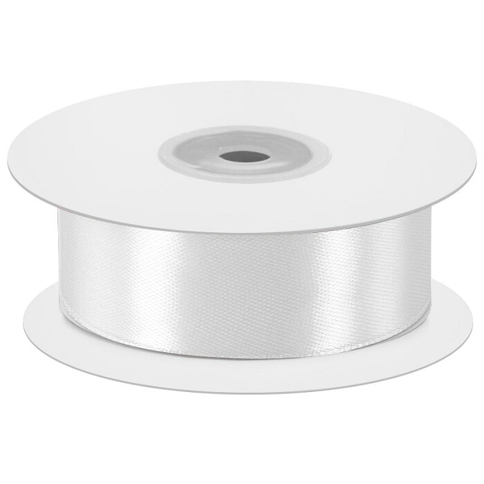 Лента атласная 5,0х22,85м Белый